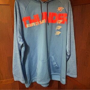 Size 2XL NBA Blue OKC Thunder Hoodie